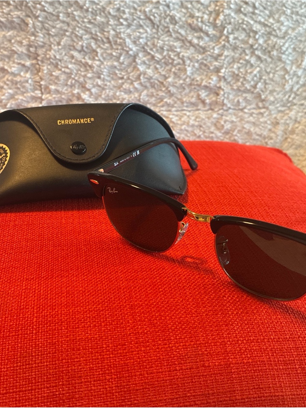 Authentic Ray-Ban Classic Clubmaster RB3016 3016 Black G15 Lens 51/21 W Case